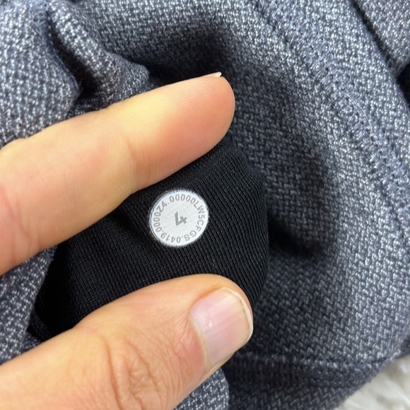 Lululemon Align Pant II 25" Mini Heathered Herringbone Heathered Black White - Picture 4 of 4